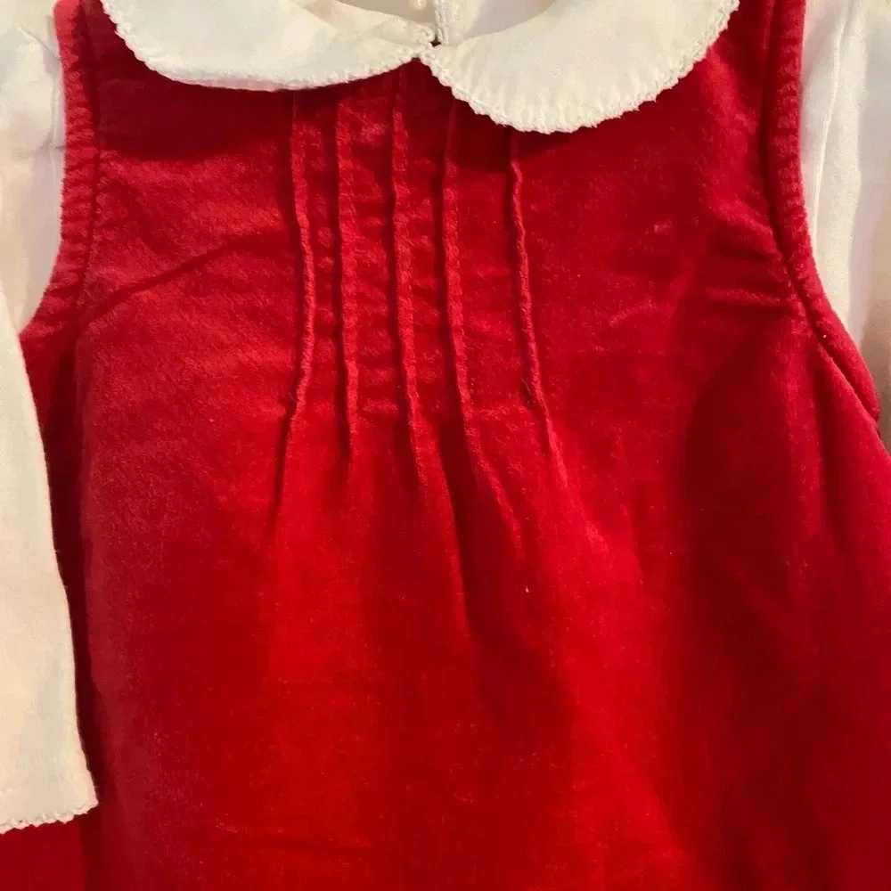 Baby Gap Velvet Jumper, Shirt, and Diaper Cover